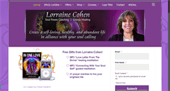 Desktop Screenshot of lorrainecohen.com