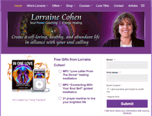 Tablet Screenshot of lorrainecohen.com